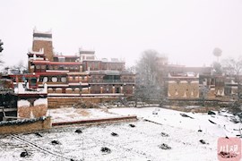 雪景美图 | 丹巴藏寨“披婚纱” 开启童话世界大门