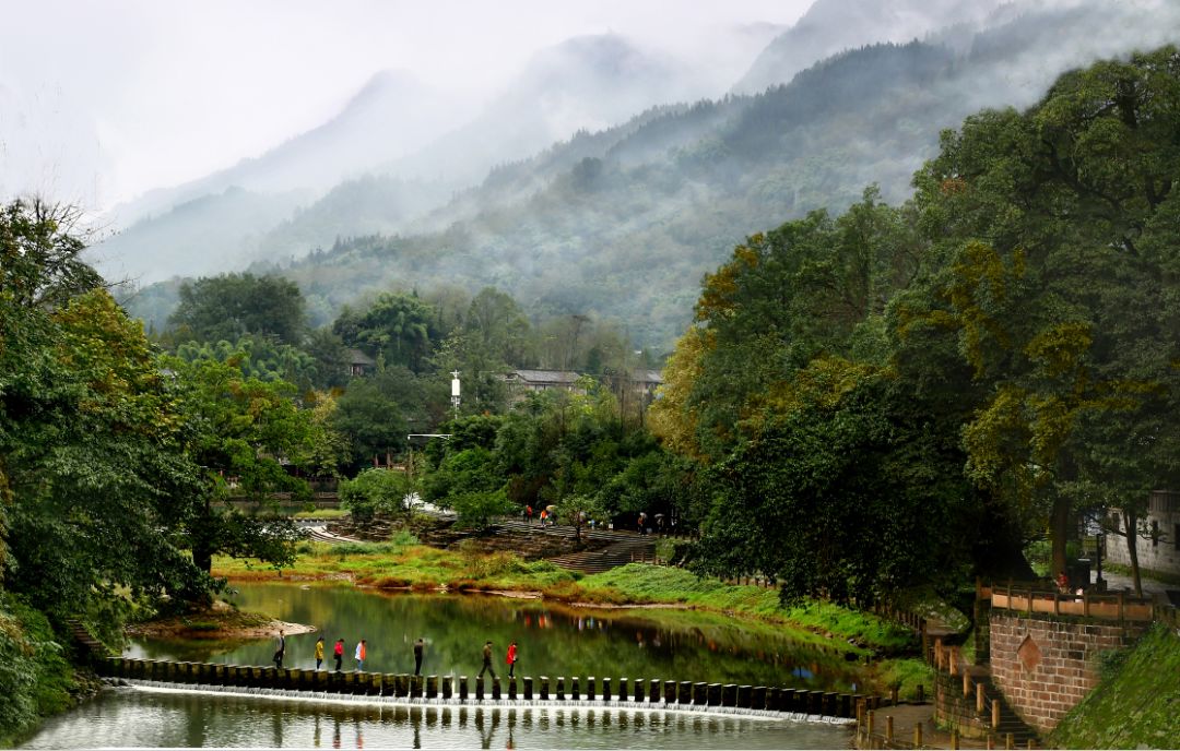 柳江鎮地形為一河谷平壩,場鎮坐落在平壩中央,青衣江右岸的最大支流