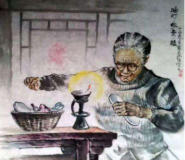 衣服的接力从末冷场缝补出温暖的阳光把我们兄妹的穿戴母亲一双巧手