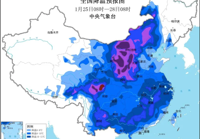 【时政】今年最强降温来袭！四川局地降温超14℃，成都春节天气→