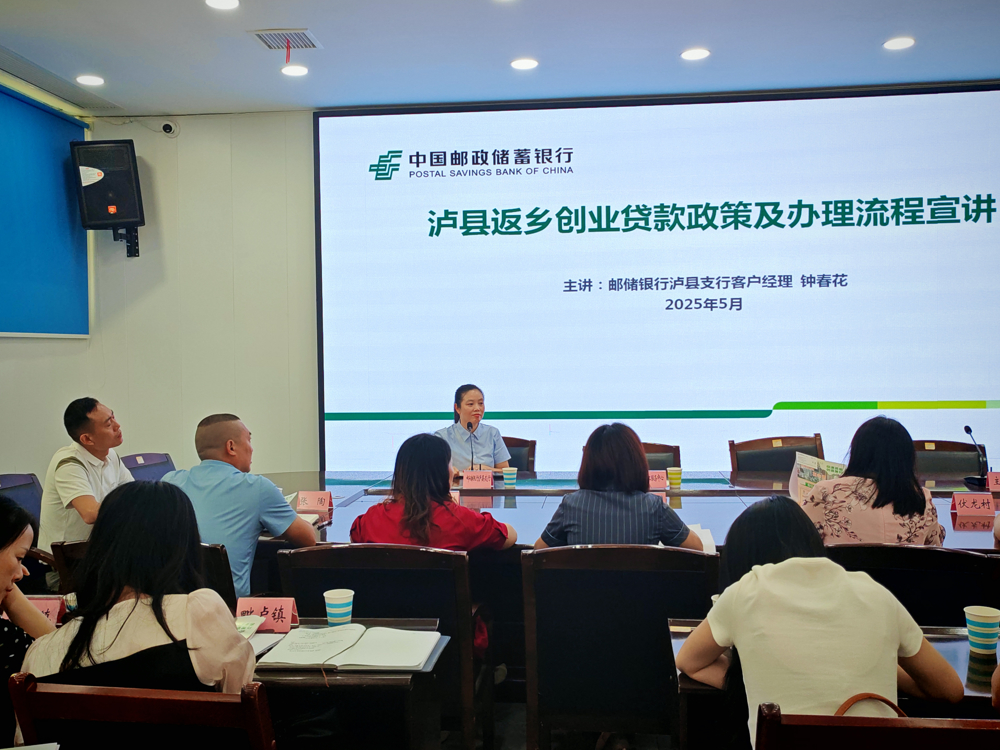 泸县组织返乡创业指导员开展创业贷款政策及办理流程宣讲