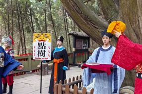 【文化传承】翠云廊里的“点树交印”——情景剧演下去，生态美传下去